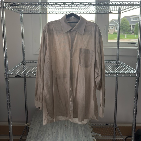 Nordstrom Men’s button up shirt - tan textured - Picture 1 of 8